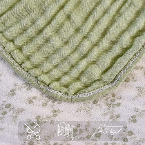 Muslin Swaddle Blankets for Girls Boys 100% Cotton Crib Blanket Lightweight Soft Breathable and Skin Friendly Receiving Bl...