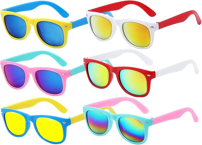 GoodUping 6 Pack Kids Sunglasses Bulk with UV Protection, Kids sunglasses Party Favors for Boys and Girls Ages 3-6, Essent...