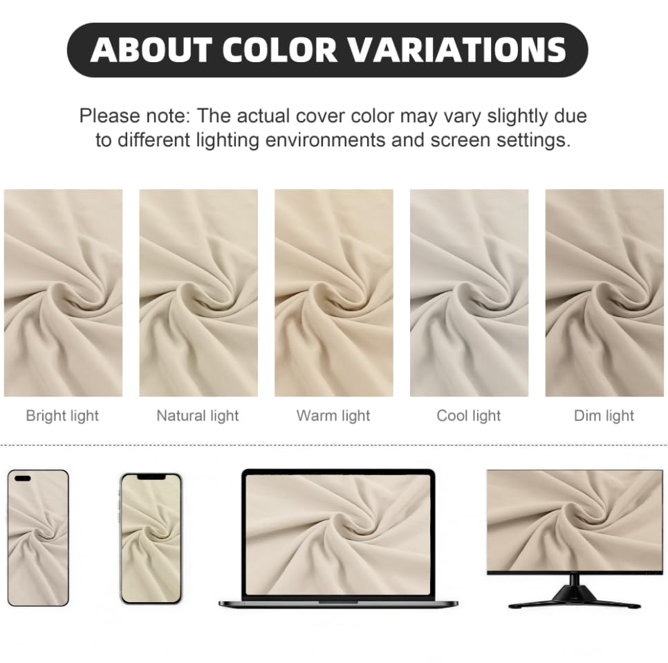 DREAHOTEXTIL 8Pcs Outdoor Cushion Covers, Patio Cushion Covers,Stretch Elastic Slipcovers, Replacement Washable & Reusable...