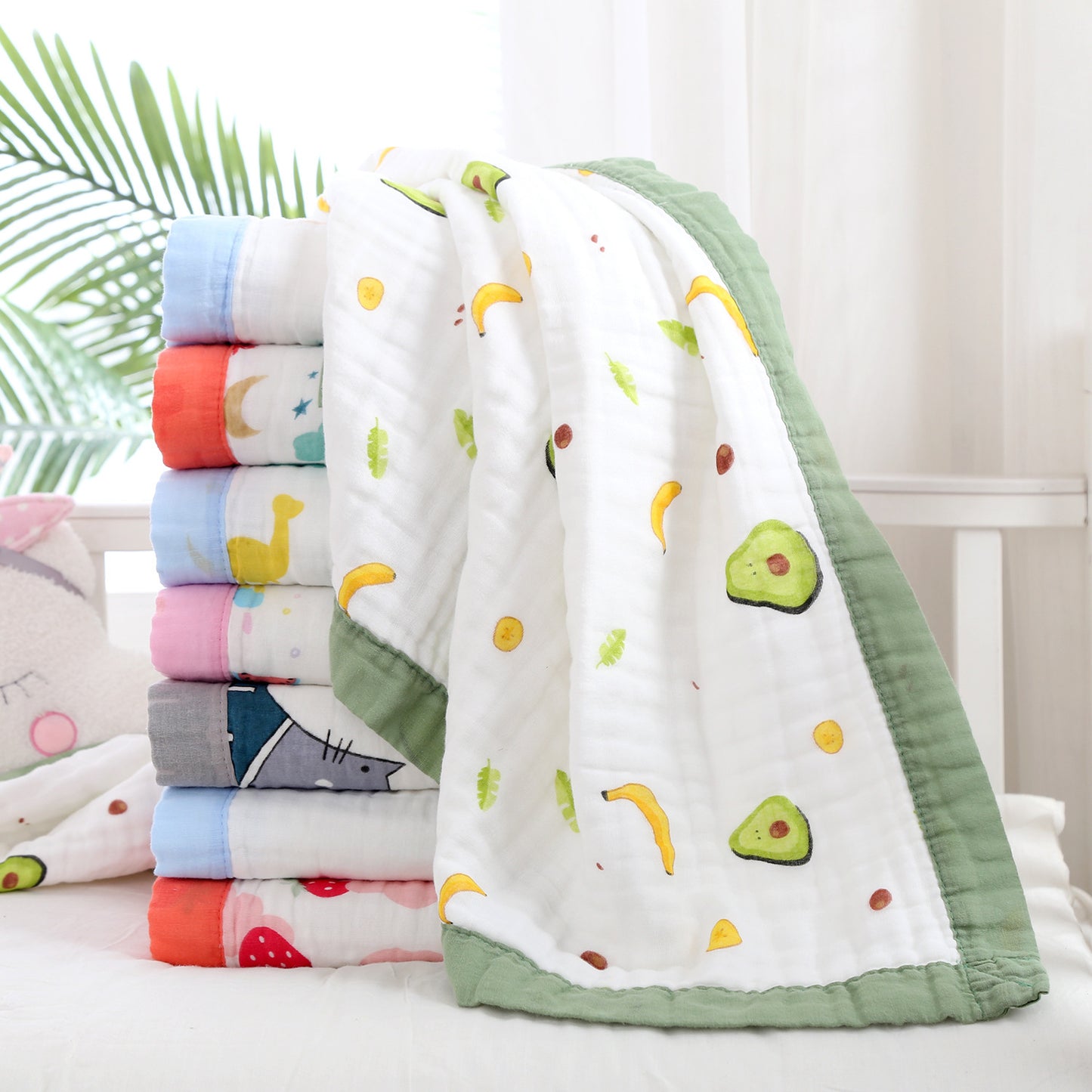 Baby Bath Towel Six-layer Pure Cotton Gauze Blanket