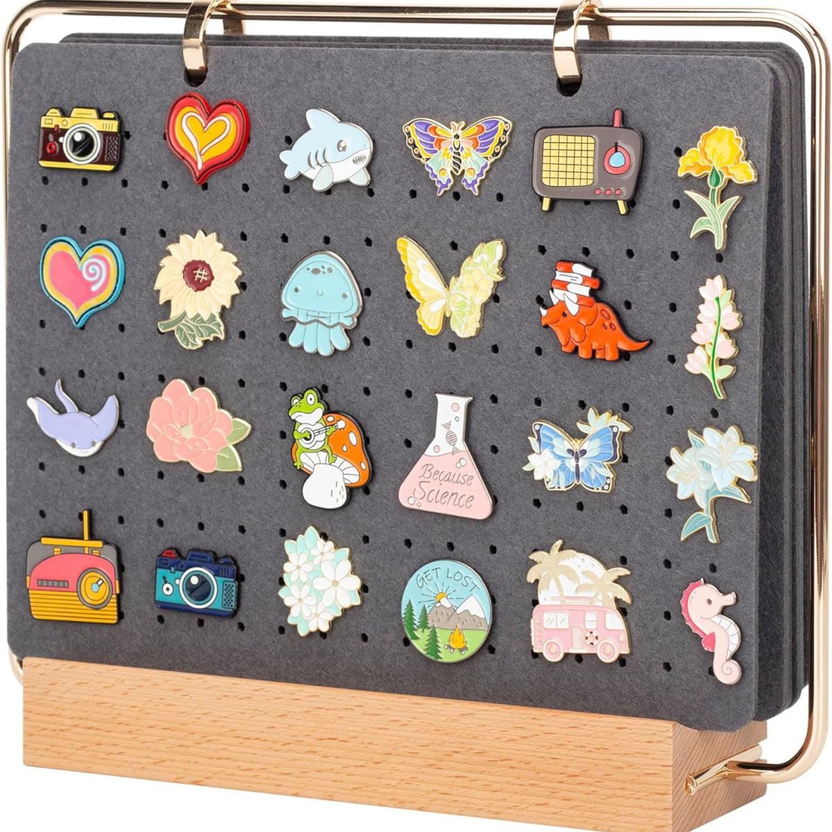 Felt Pin Display And Storage Rack