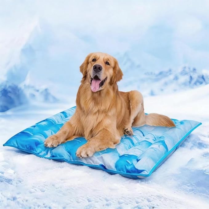 Dog Cooling Mat, Double-Sided Non-Slip Pet Cooling Pad, Washable and Durable, Indoor & Outdoor Summer Cooling Mat for All ...