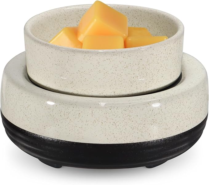 copinpin Wax Melts Warmer, Ceramic Candle Melter Melting Wax 3-in-1 Oil Burner Electric Fits Yankee Large Jar, Scented Can...