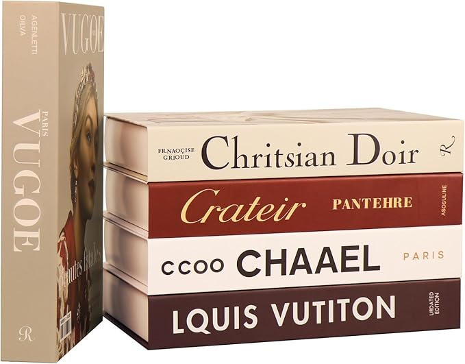 5 PCS Decorative Books for Home Decor, Beauty Fake Books for Decoration, Coffee Table Decor, Aesthetic Shelf & Bookshelf, ...