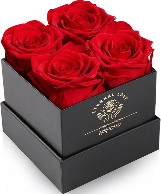 Impouo Preserved Rose, Mothers Day Roses in a Box, Forever Preserved Roses Gift for Mom, Birthday Gifts for Women/Mom/Girl...
