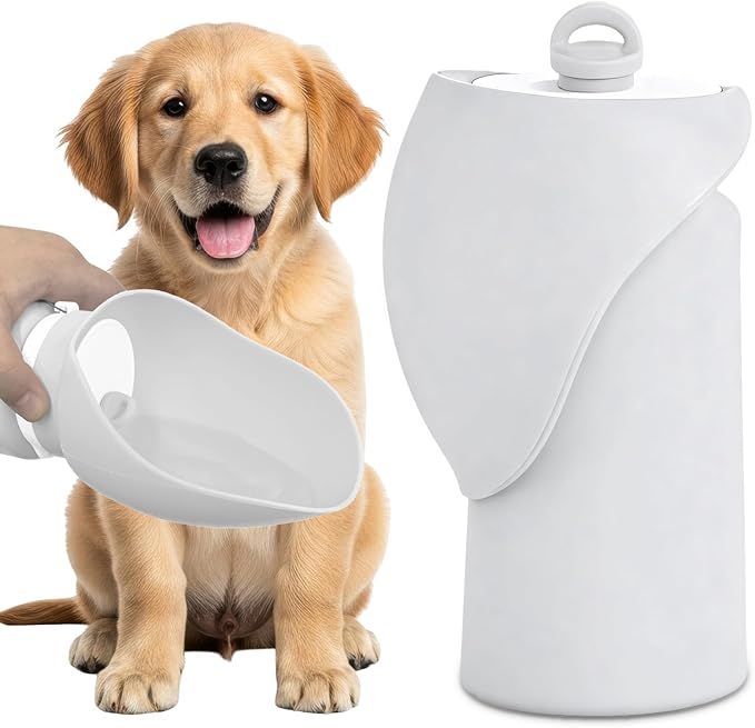 Dog Water Bottle, Leakproof Portable Water Bowl for Dog, Lightweight Water Bottle for Dogs, Food Grade Silicone, Collapsib...