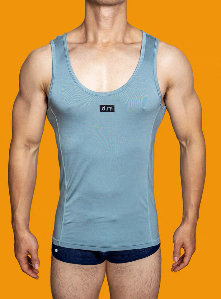 Men's Sports Fitness Thin Modal Solid Color Vest