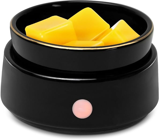 Electric Candle Warmer Ceramic Wax Melt Warmer Burner 3-in-1 Candle Warmer Plate for Scented Wax Jars Home Decor Fragrance...