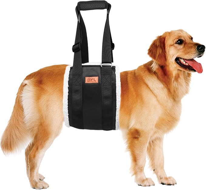 Adjustable Dog Lift Harness Dog Sling for Large Dogs Hind Leg Support Soft Lift Support and Rehab Harness for Weak Rear Le...