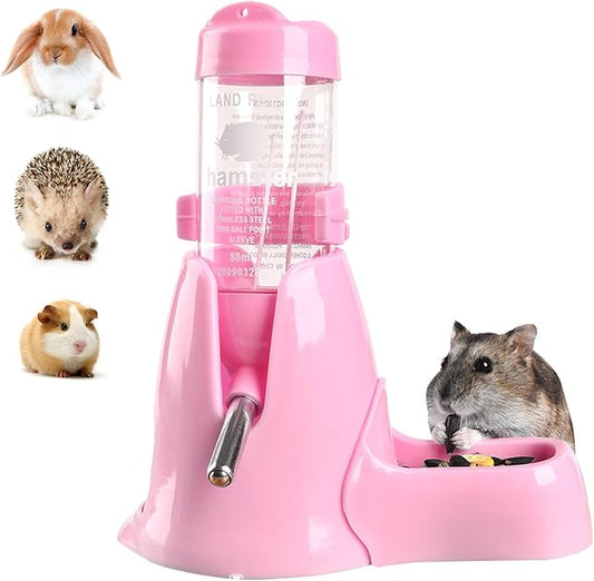 Shudyear 3 in 1 Pet Automatic Water Dispenser PP Water Bottle No Drip Small Pet Water Bottle for Dwarf Hamster Mouse Rat H...