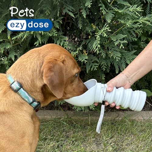 EZY DOSE Collapsible Pet Water Bottle, Portable Dog Water Dispenser for Travel, Leak-Proof, BPA-Free, Foldable Dog Water B...