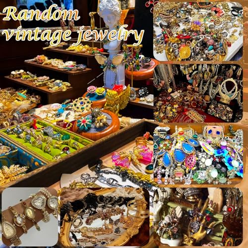 SMUOBT Mystery Jewelry Jar Bundle - 40-45 Piece Surprise Jewelry Box for Women,Gift Set (Necklace, Earrings, Rings,Kracele...