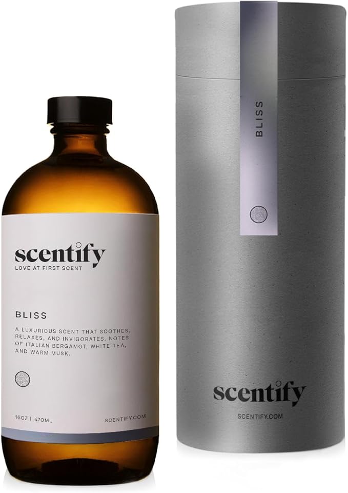 Scentify Bliss Aroma Oil Refill Scent for Oil Diffusers - Eucalyptus, Bergamot, Tea & Powdery Scents - Luxurious Relaxing ...