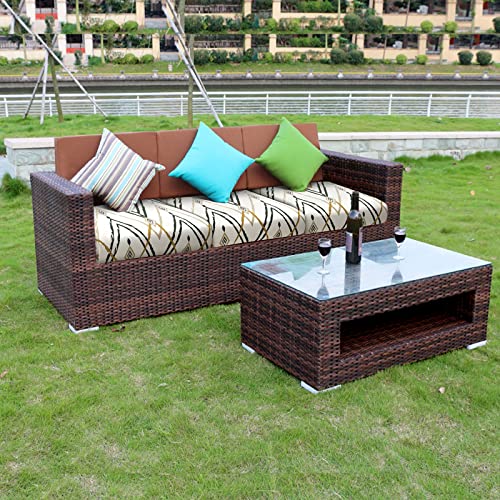 Fuloon Sofa Cushion Covers, Stretch Printed Seat Cushion Cover Couch Seat Slipcovers Washable Furniture Protector for Armc...