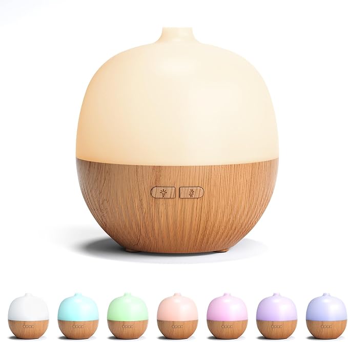 ARVIDSSON Essential Oil Diffuser, 100ml Small Aromatherapy Diffuser with Mood Light, Ultrasonic Oil Diffusers for Home, Mi...