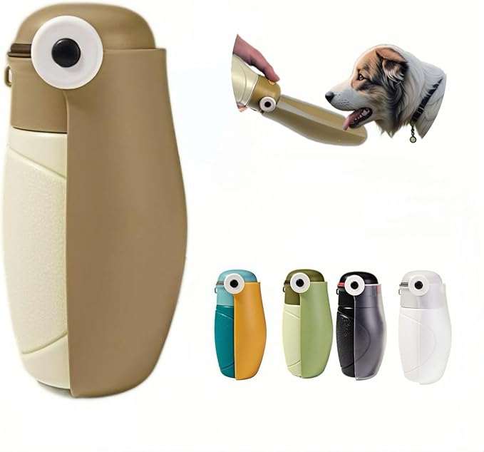 Dog Water Bottle Portable Puppy Travel Foldable Water Bottle Leak Proof Water Dispenser for Pet Cats Walking Hiking Travel...