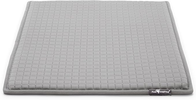 Paw Inspired Cooling Orthopedic Crate Pad for Dogs and Cats, Washable Memory Foam Dog Cooling Mat (23x17 Inch XS/Small Siz...