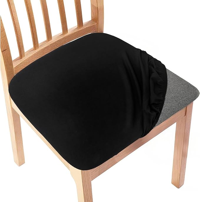 Gute Chair Seat Covers, Dining Room Chair Seat Covers with Ties,Removable Washable Dining Chair Covers Anti-Dust Dining Ro...