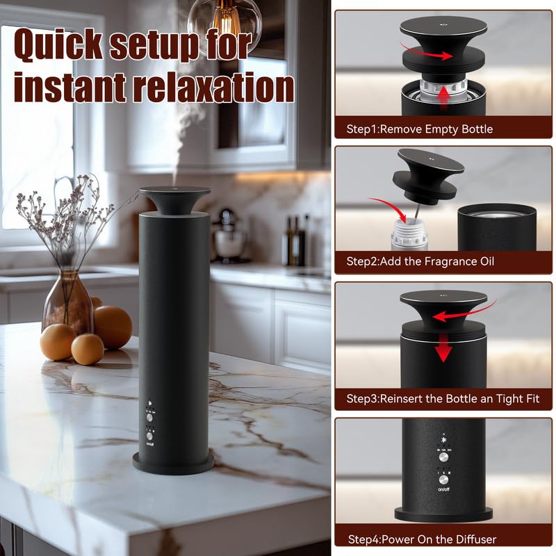 Waterless Diffuser Machine Scent Air Machine Covers 1800 Sq Ft for Home Diffusers Essential Oil Diffusers Studio Scent Dif...