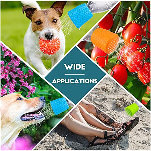 3 Pieces Portable Outdoor Shower for Dogs, Bottle Attachment Outdoor Water Sprayer Accessory, Works with Most Plastic Wate...