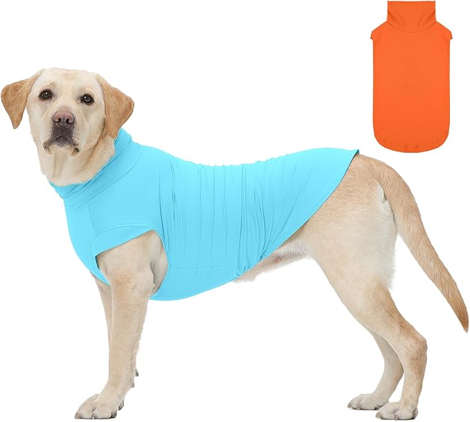 ROZKITCH 2 Pack Cooling Dog Shirt, Breathable Sun Protection T-Shirts, Pet Summer Vest, Quick Dry Dog Summer Clothes Beach...