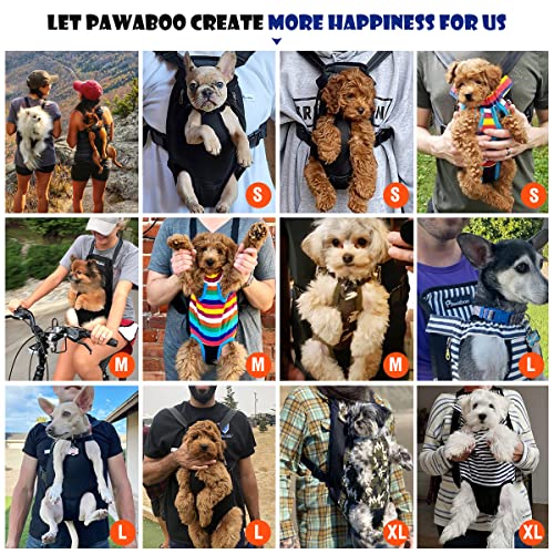 Pawaboo Pet Carrier Backpack, Adjustable Pet Front Cat Dog Carrier Backpack Travel Bag, Legs Out, Easy-Fit for Traveling H...
