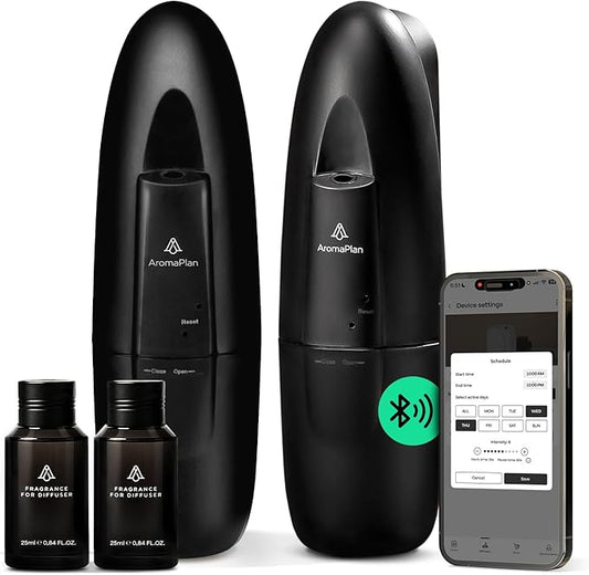 AromaPlan 5 Star Collection Plug in Waterless Diffuser (2 Devices +2 Scents Included)-Cold Air & Waterless Diffusers for H...