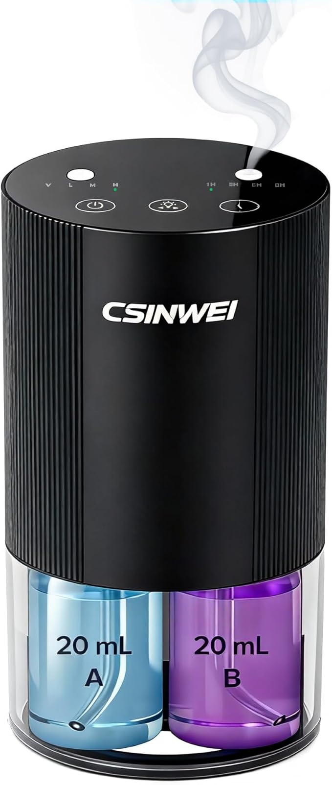 Dual Nozzle Waterless Essential Oil Diffuser for Home Large Room, Car, Office, Portable Battery Operated Aromatherapy Scen...