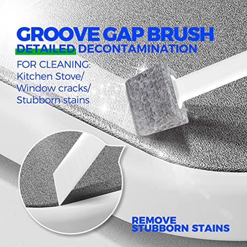 Holikme 7 Pack Deep Cleaning Brush Set, Scrub Pads with Scraper Tip for Pool Walls, Bathroom, Grout, Floor, Bike, Tub, Sho...