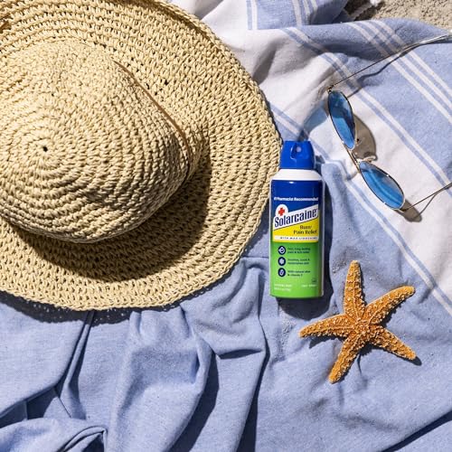 Solarcaine Aloe Sunburn Relief Spray with 4% Lidocaine - After Sun Care Relief for Burns, Scrapes & Itch - Aloe Spray to S...