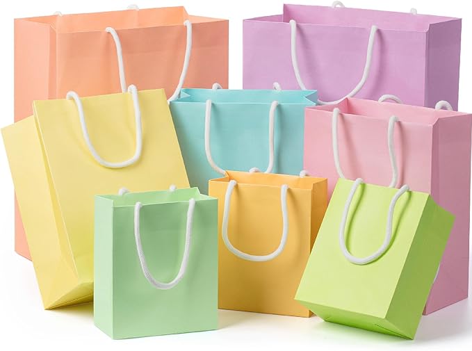 Mr. Pen- Paper Gift Bags with Handles, Assorted Sizes, 8 Pack, Ideal for Gifts, Weddings, Baby Showers, Birthdays, Shoppin...
