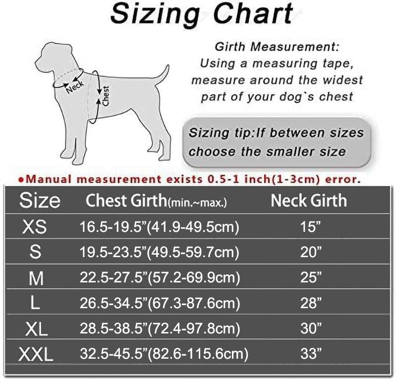 JSXD Dog Harness,No-Pull Service Dog Harness with Handle Adjustable Outdoor Pet Dog Vest 3M Reflective Nylon Material Vest...