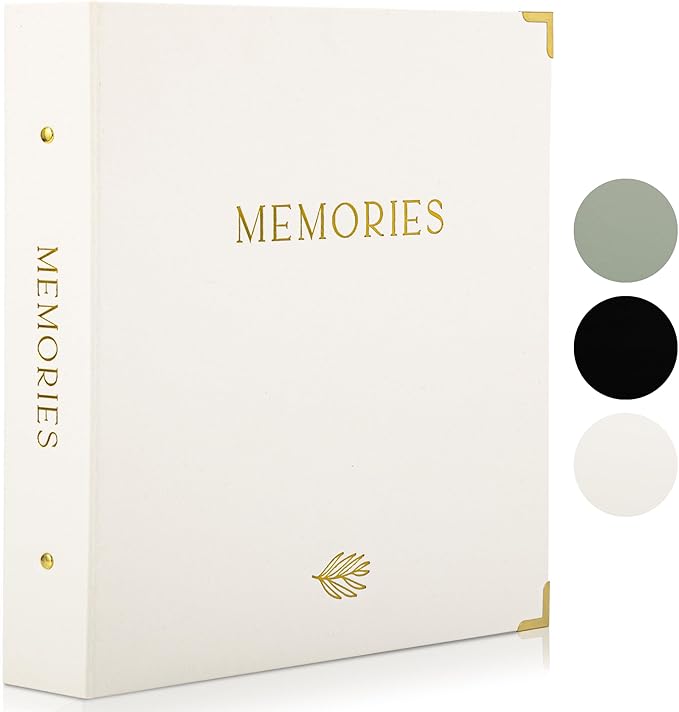 Beautiful Linen Photo Album For 4x6 Photos - Safely Holds Up To 500 Pictures of Unique Memories - The Perfect Large Photo ...