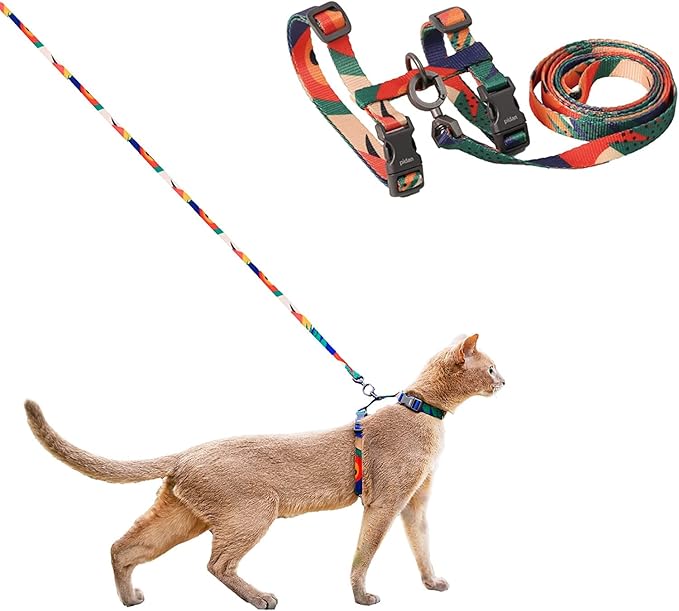 pidan Cat Harness and Leash Set, Cats Escape Proof - Adjustable Kitten Harness for Large Small Cats, Lightweight Soft Walk...