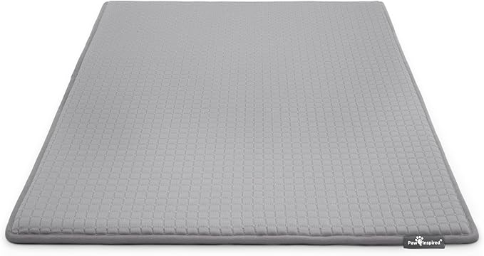 Paw Inspired Cooling Orthopedic Crate Pad for Dogs and Cats, Washable Memory Foam Dog Cooling Mat (41x28 Inch Large Size f...