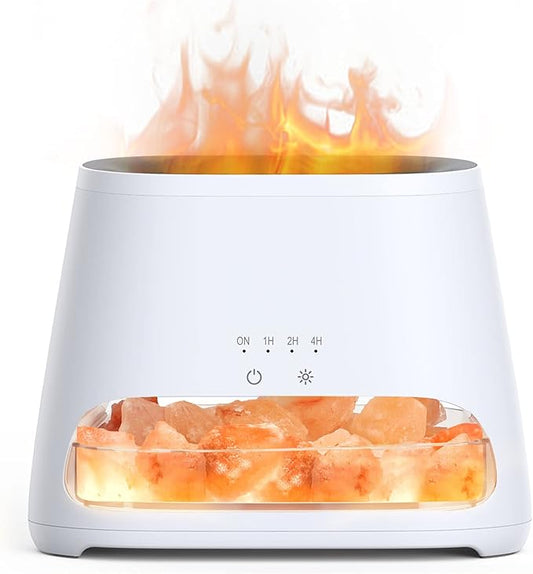 SALKING 2-in-1 Himalayan Salt Lamp & Ultrasonic Essential Oil Diffuser, Aromatherapy Diffuser Cool Mist Humidifier, Origin...