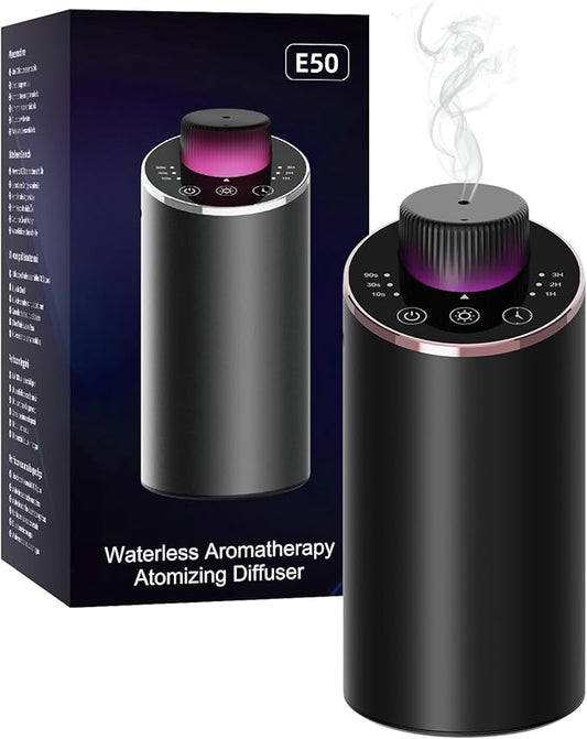 Waterless Essential Oil Diffuser Aromatherapy Scent Diffusers for Home Large Room, Bedroom, Car, Office, Desk, Battery Ope...