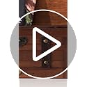 SLPR Alexander Small Wooden Treasure Chest - 11" x 7" x 5.5", Wood Storage Box with Hinged Lid, Decorative Trunk for Keeps...