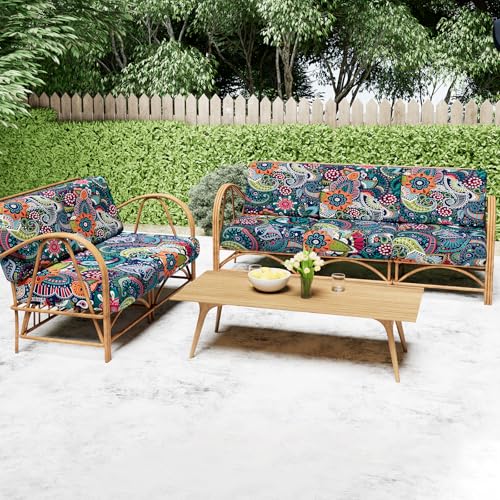 Smiry Printed Couch Cushion Covers, Stretch Soft Couch Covers for Sofa, Washable Non-Slip Sofa Slipcover Furniture Protect...