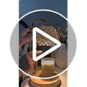 Hisummer Candle Warmer Lamp with Timer, Dimmable Candle Lamp Warmer with 312 K9 Crystals Adjustable Height Electric Candle...
