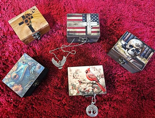 RK Collections Cardinal Trinket Box Small Jewelry Keepsake Box | Bird lovers Gift Idea, Animals Ornaments for Girls, Wome...