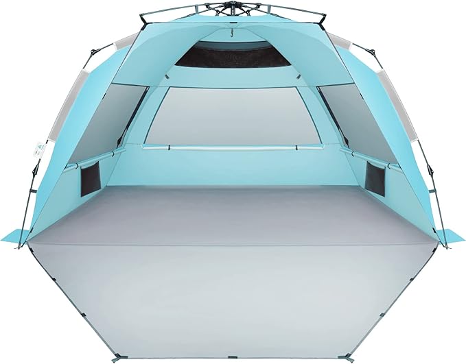 Oileus XX-Large Pop Up Beach Tent Sun Shelter for 5-6 Person Portable Sun Shade Instant Tent for Beach with Carrying Bag, ...