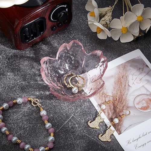 Flower Jewelry Tray, Deccorative Ring Dish Coquette Room Decor Aesthetic Small Trinket Tray Jewelry Organizer