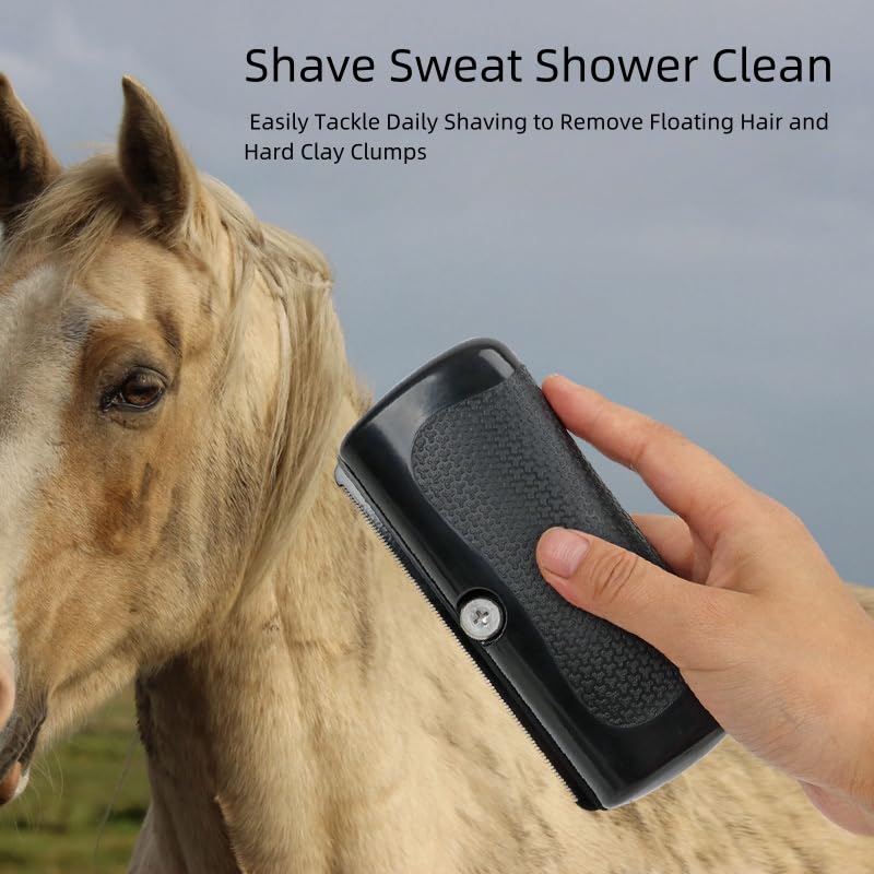 Deshedding Dog Brush, Pet Grooming for Dogs, Cats & Horses, Groom Brush Pro for Shedding & Knots - Ergonomic Dog Groomer f...