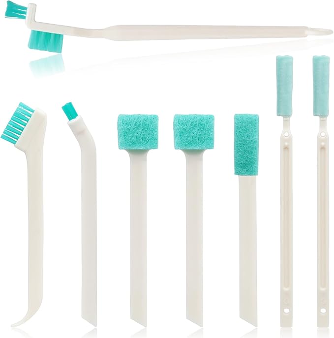 8-Piece Small Cleaning Brush Set for Tight Spaces, Mini Crevice Brushes for Household Use, Ideal for Humidifiers, Cup and ...