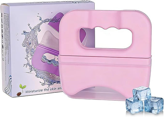 BiSUAN Extra-Large Silicone Ice Roller for Face and Body – Handheld Massager Reduces Puffiness, Soothes Sore Muscles, Reli...