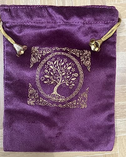 Indian Consigners Soft Velvet Pouch for Tarot, Altar, Rune, Gift, Crystal, jewelry Wrap Bags for Precious, Sacred and Spir...