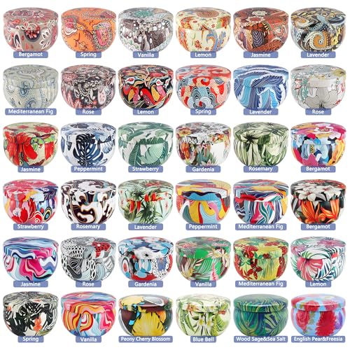 WPONSZU Set 36Pack Scented Candles,Candvent Calendar 2025,Gifts Soy Wax Travel Tin Jar Candles for Home 2.5 OZ jar Candles...