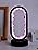 Runyangshi Crystal Lamp Amethyst Raw Stone Ellipse Night Lamp Natural Healing Crystal Night Light Table Lamp Base USB Port...