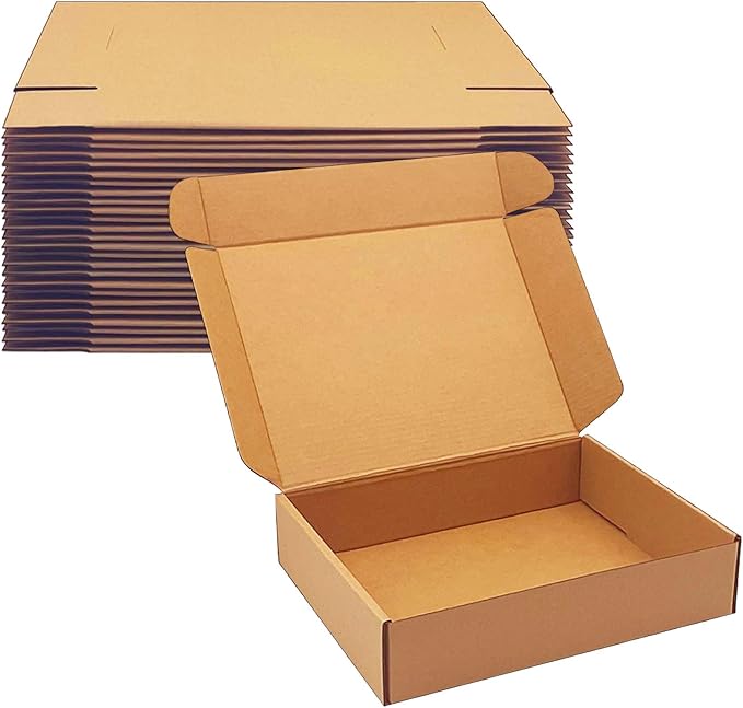 Shipping Boxes 9x7x2 inch 25 Pack,Brown Corrugated Boxes Mailer Packaging for Mailing Small Business，E-Commerce Gift Boxes...